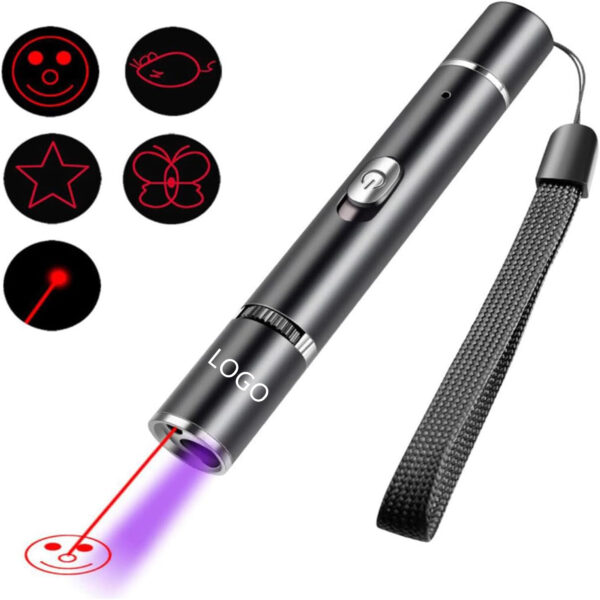 Cat Toys Usb Recharge Laser Pointer With Uv Purple Light Item No#10036