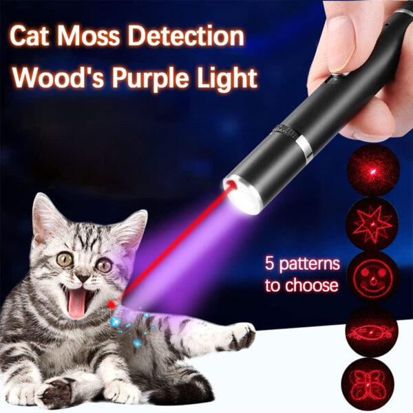 Cat Toys Usb Recharge Laser Pointer With Uv Purple Light Item No#10036 - Image 4