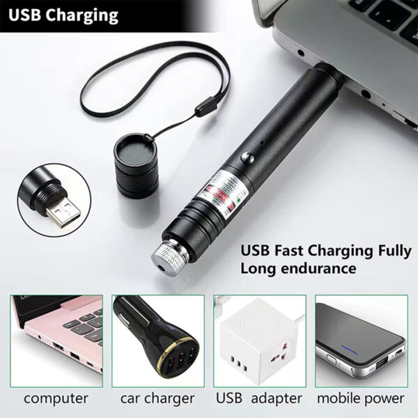 Rechargeable Green Laser Pointer For Cats Toy Item No#10040 - Image 4