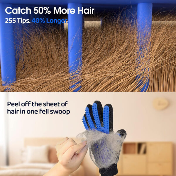 Pet Grooming Gloves Cat Brushes For Gentle Shedding Item No#10042 - Image 4