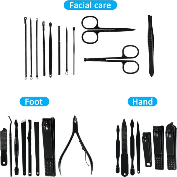 26 In 1 Manicure Set Nail Clippers Pedicure Kit Item No#10054 - Image 3