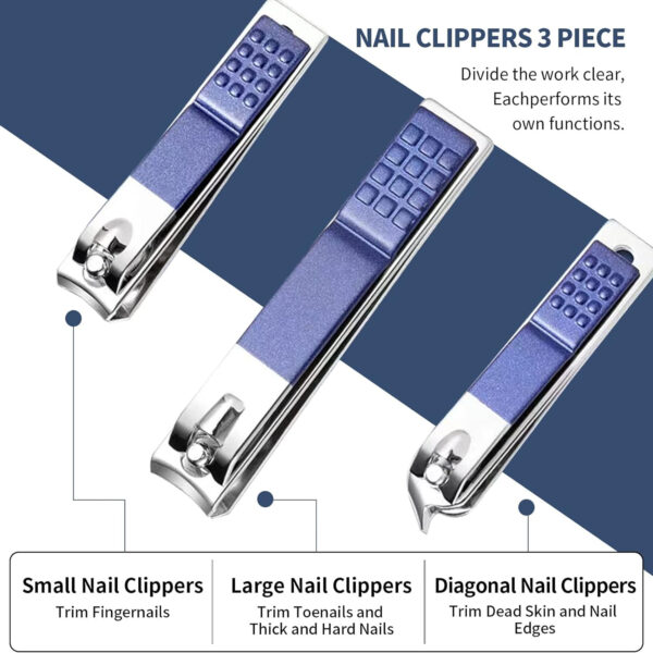 18 Pcs Manicure Set Nail Clippers Pedicure Kit Item No#10055 - Image 4