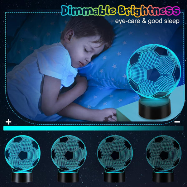 16 Colors Changing Soccer Night Light With Remote Control Item No#10060 - Image 4