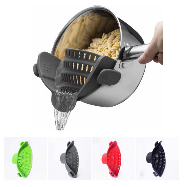 Adjustable Silicone Strainer For Pots, Pans, Bowls Item No#10068