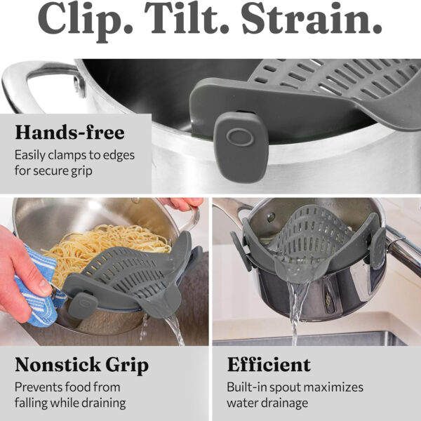 Adjustable Silicone Strainer For Pots, Pans, Bowls Item No#10068 - Image 3