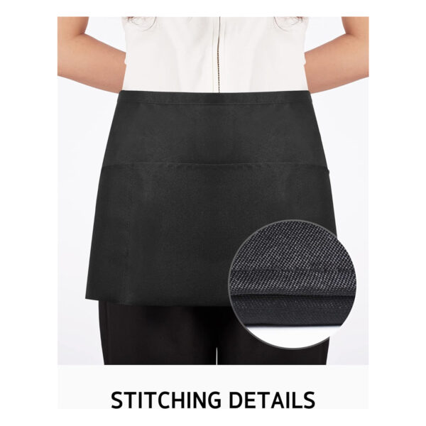 Waterdrop Resistant Waist Aprons With 3 Pockets Item No#10079 - Image 4