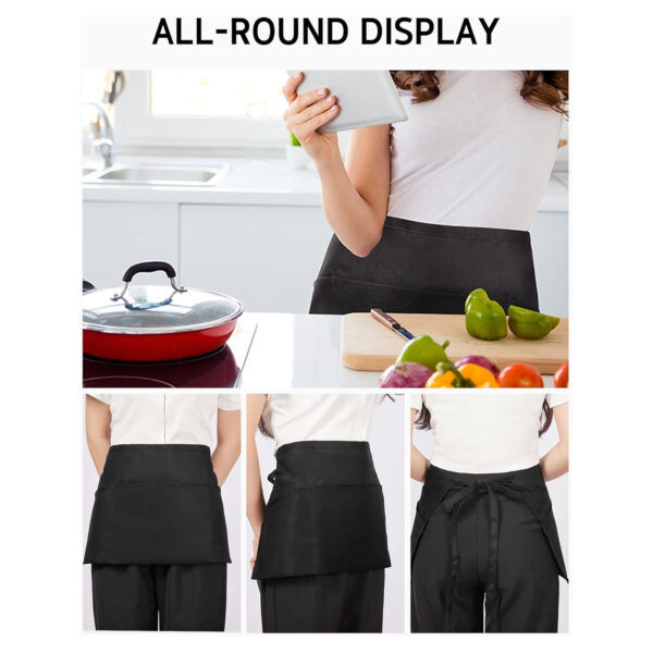 Waterdrop Resistant Waist Aprons With 3 Pockets Item No#10079 - Image 5
