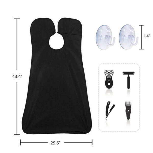 Waterproof Beard Bib Apron for Shaving Item No#10081 - Image 2