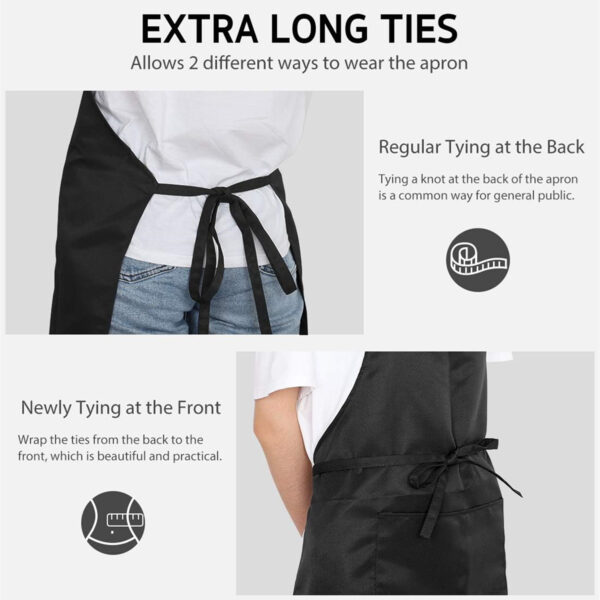 Waterdrop Resistant Adjustable Bib Apron With 2 Pockets Item No#10082 - Image 4