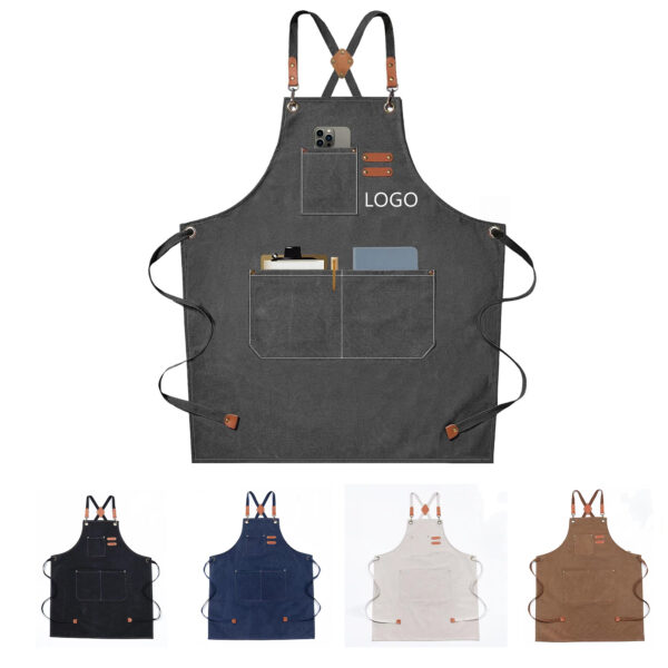 Heavy Duty Adjustable Work Apron With Large Pockets Item No#10083