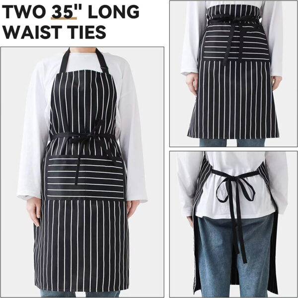 Adjustable Cooking Aprons With 2 Pockets Item No#10084 - Image 4