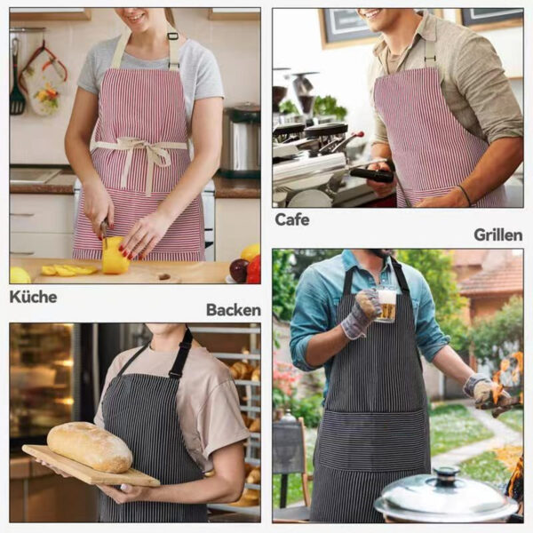 Adjustable Cooking Aprons With 2 Pockets Item No#10084 - Image 5