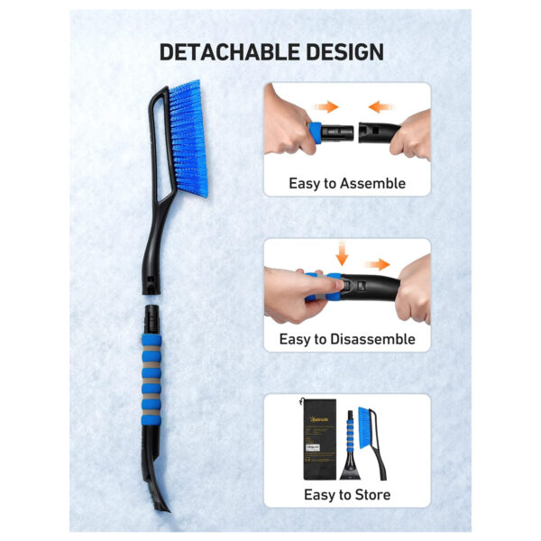 Snow Brush and Detachable Ice Scraper for carsItem No#10085 - Image 3