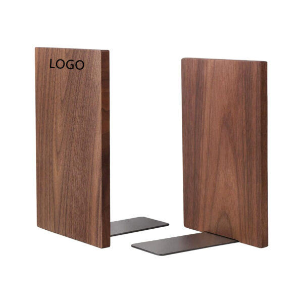 1 Pair Of Wood Walnut Bookends Item No#10100