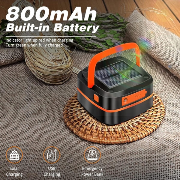 Folding USB Rechargeable Solar Camping Lantern Item No#10101 - Image 3