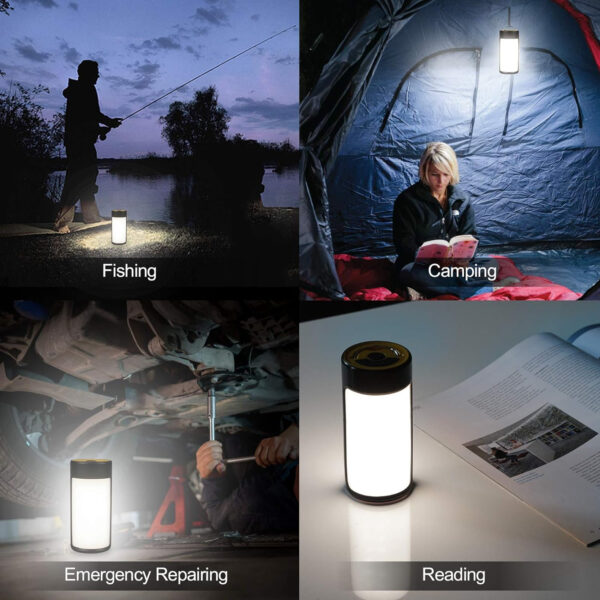 Rechargeable LED Camping Lantern Lights with hookItem No#10107 - Image 2