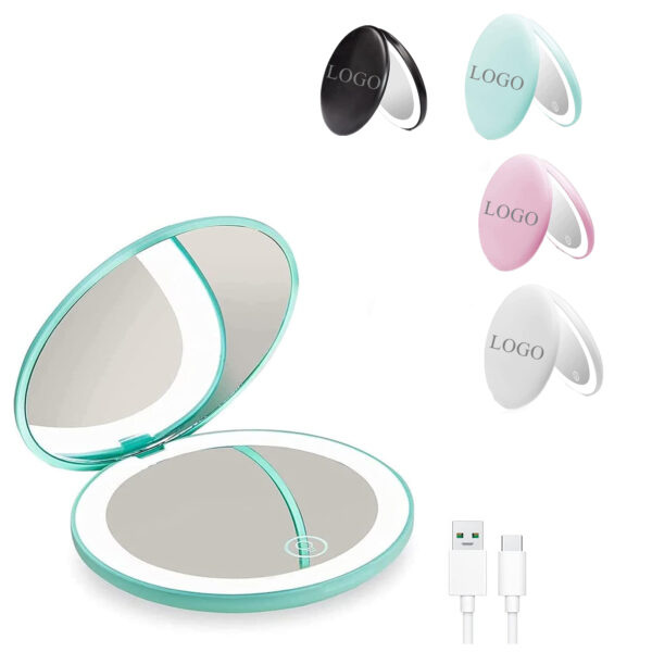 USB Rechargeable Led Travel Makeup Mirror Item No#10110