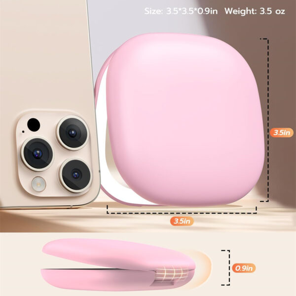 USB Rechargeable Led Travel Makeup Mirror SquareItem No#10111 - Image 5