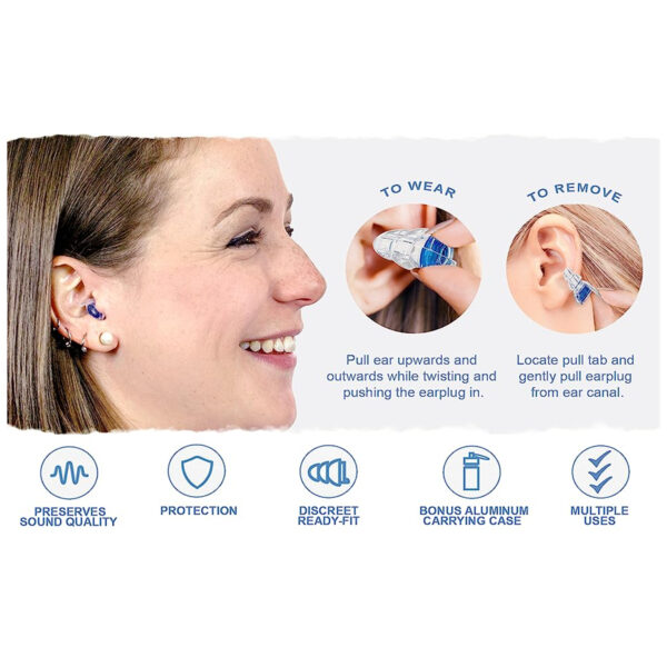 High Fidelity Earplug sets with a storage jarItem No#10120 - Image 3