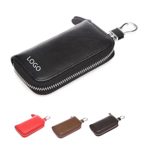Premium Leather Key Holder Bag With Zipper Closure Item No#10133