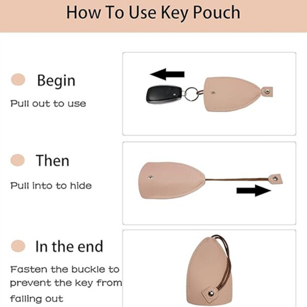 Pu Leather Pull-Out Key Case Car Key Protective Bag Item No#10134 - Image 4