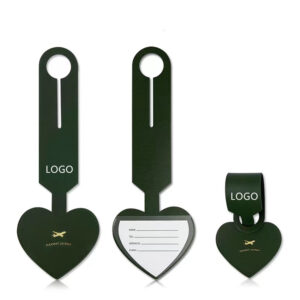 Heart Sharp Leather Luggage Tags For Suitcase Item No#10138