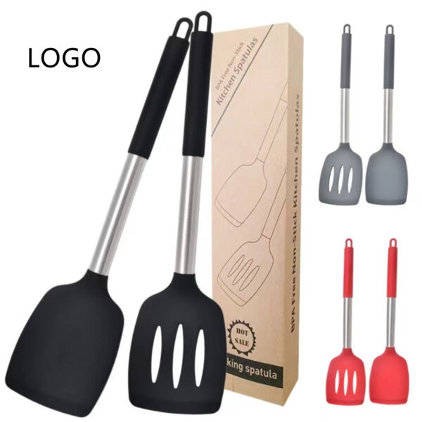 2 Pcs Silicone Spatula Set for kitchen CookingItem No#10141