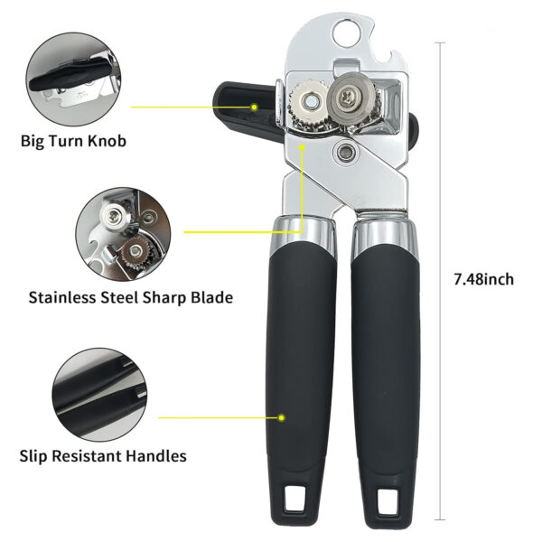 Handheld Stainless Steel Can Opener Item No#10144 - Image 2
