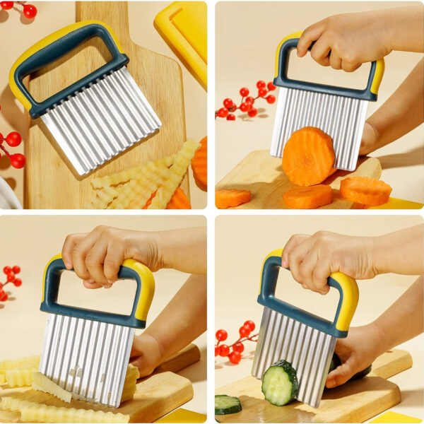 Crinkle Cutter Knife For Potatoes And Vegetable Item No#10145 - Image 5