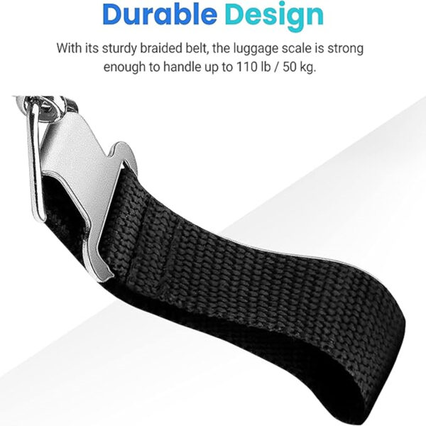 Portable Handheld Luggage Scale With Temperature Sensor Item No#10150 - Image 3