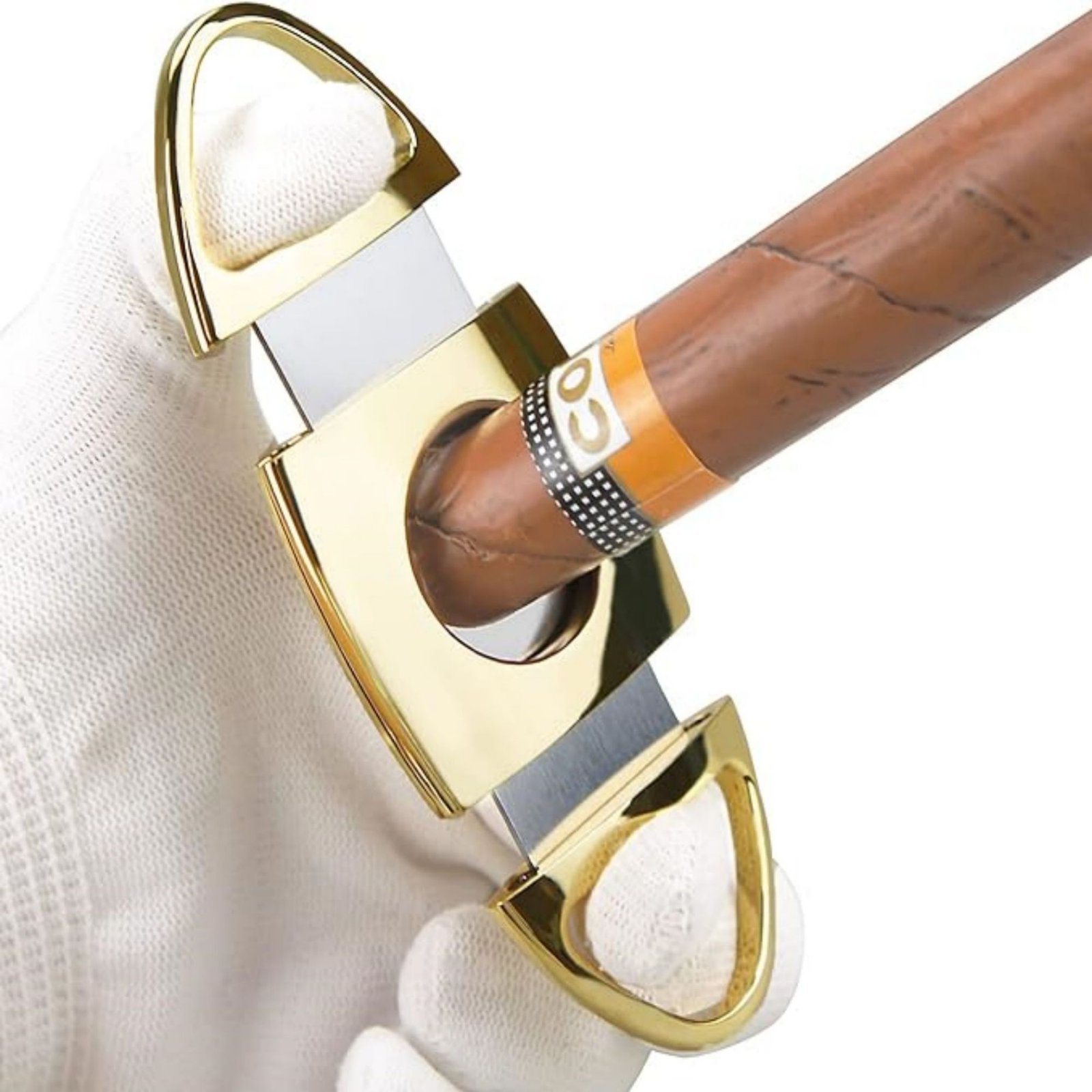 Cigar Cutter Stainless Steel Double Blade Item No#10381 - Image 3