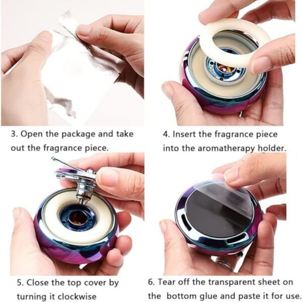Car Air Freshener With Solar Energy Rotating Interior Item No#10404 - Image 4