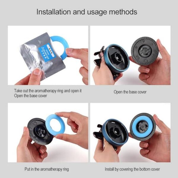 Car Fragrance Diffuser Creative Solar Energy Aircraft Item No#10405 - Image 4