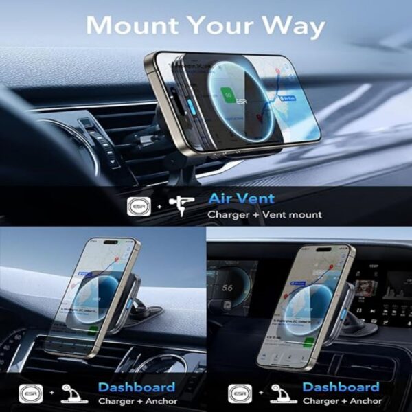 Magnetic Wireless Car Charger Item No#10408 - Image 4