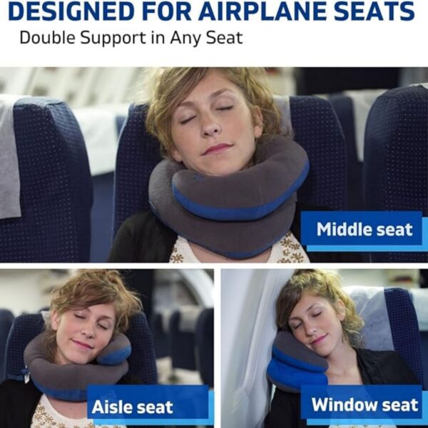 Neck Pillow For Travel Provides Double Support To The Head Item No#10417 - Image 3