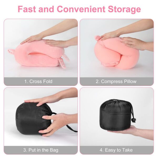 Memory Foam Pillow For Travel Item No#10421 - Image 4