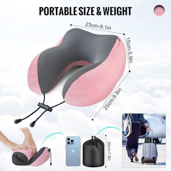 Neck Pillow For Travel With Hood Item No#10427 - Image 2