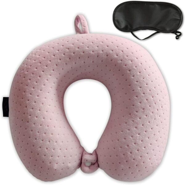 Pink Comfortable U Shape Memory Foam Pillows Item No#10428