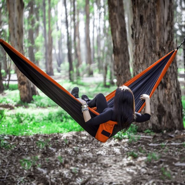 Lightweight Portable Hammocks with 2 Tree Straps Item No#10445 - Image 3