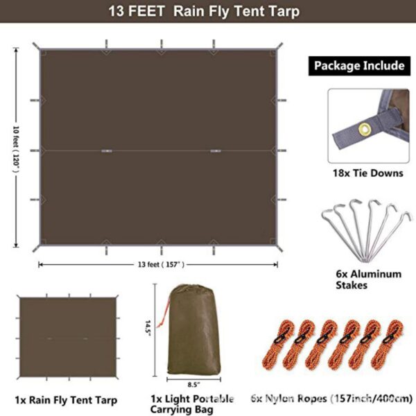 Waterproof Camping Tarp Item No#10449 - Image 2