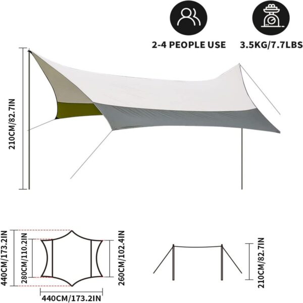 Portable Large Camping Tarp Item No#10459 - Image 2