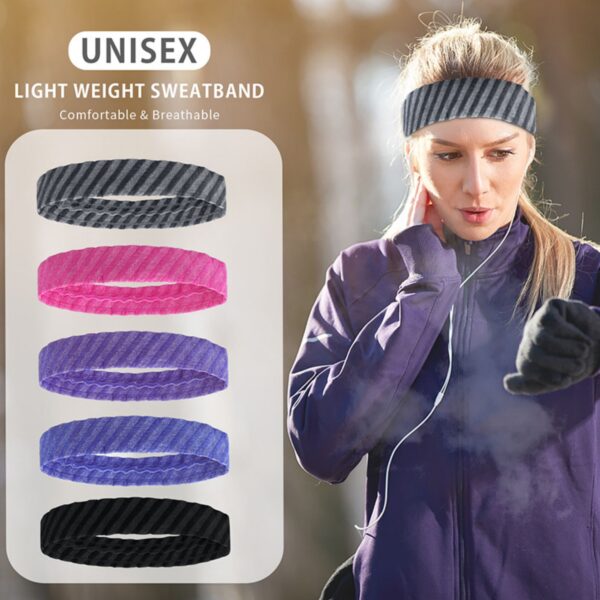 Sweatband Headbands For Running Item No#10466 - Image 5