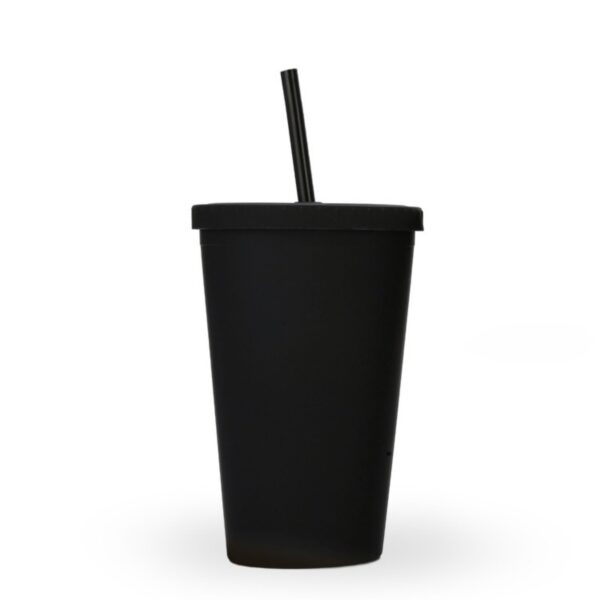 16Oz Double-Layer Straw Cup Item No#10491 - Image 2
