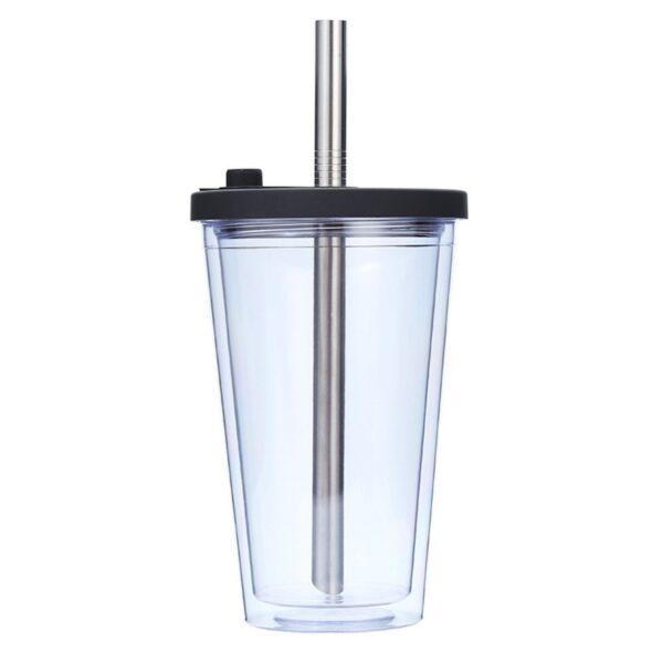 16Oz Double-Layer Straw Cup Item No#10503 - Image 2