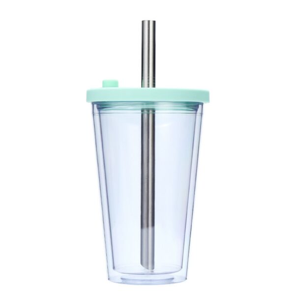 16Oz Double-Layer Straw Cup Item No#10503 - Image 4