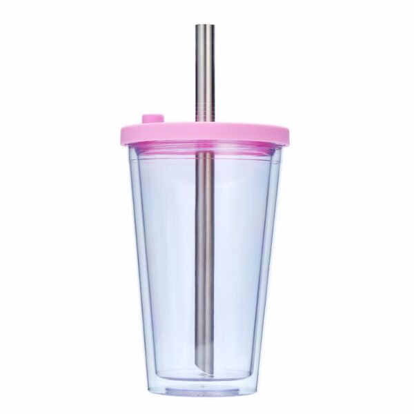 16Oz Double-Layer Straw Cup Item No#10503 - Image 3