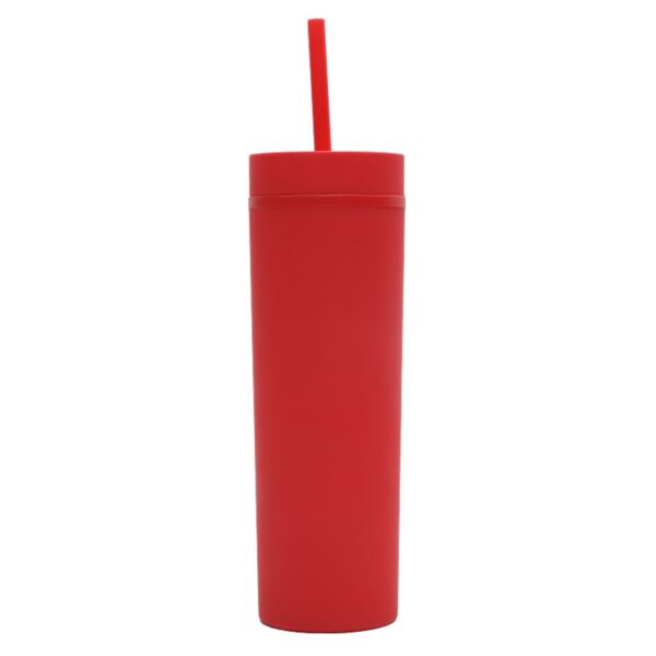 16Oz Solid Color Straw Cup Item No#10504 - Image 2