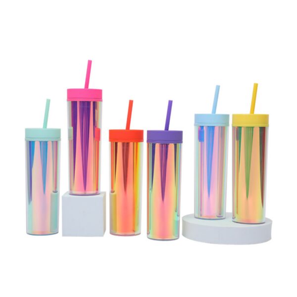 16Oz Colorful Portable Straw Cup Item No#10511