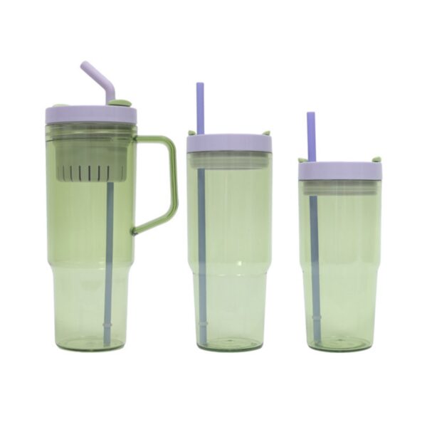 Three Piece Straw Handle Cup Set Item No#10514 - Image 5