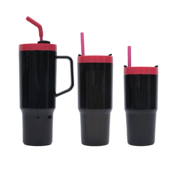 Three Piece Straw Handle Cup Set Item No#10514 - Image 4